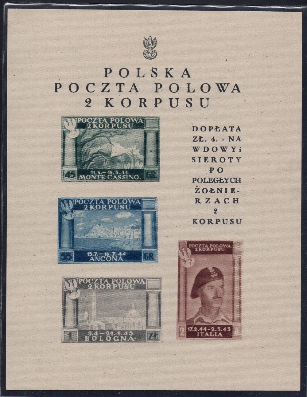 Corpo Polacco - Vittorie Polacche foglietto n. 1 - MNH