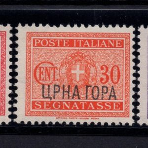 Montenegro - Segnatasse d' Italia n. 6/10- MNH