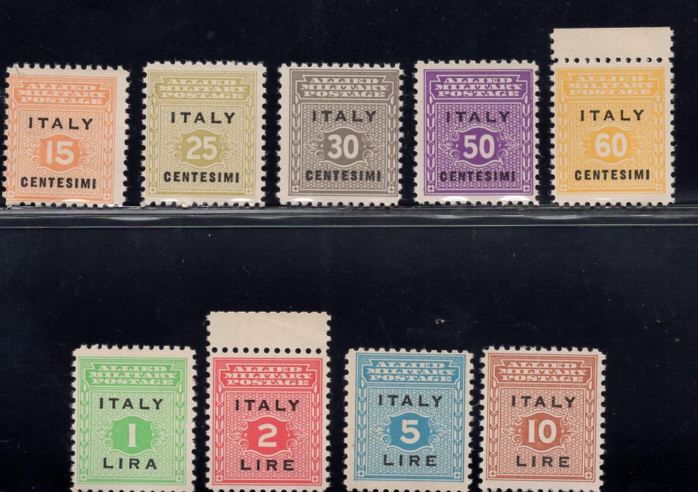 Sicilia Occ. Alleata n. 1/9 serie completa MNH