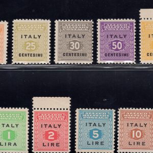 Sicilia Occ. Alleata n. 1/9 serie completa MNH