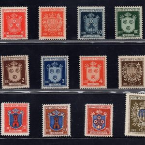 Stemmi n. 279/285 serie completa MNH