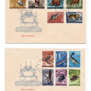 Trieste B - Animali n. 101/112 su busta FDC