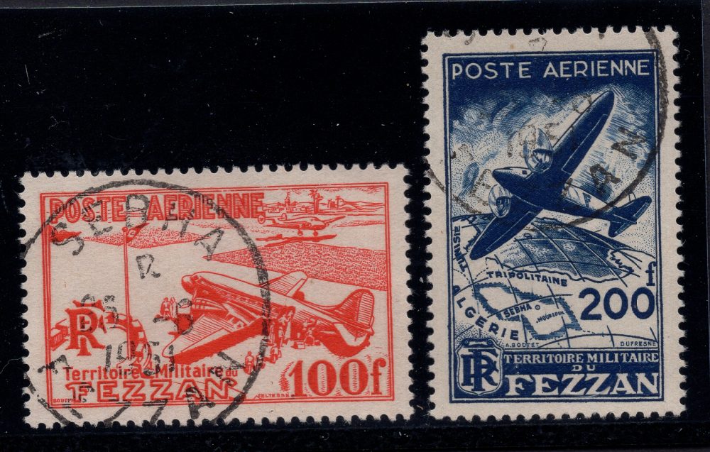 Fezzan e Ghadames - Posta Aerea 100 e 200 Fr.