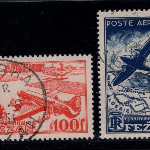 Fezzan e Ghadames - Posta Aerea 100 e 200 Fr.
