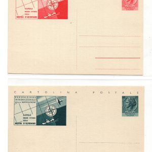 Cartoline Postali Mostra d'Oltrenare Lire 20 e Lire 35