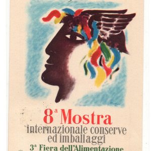 Fiera dell'Alimentazione- Cartolina firmata C. Mattioli