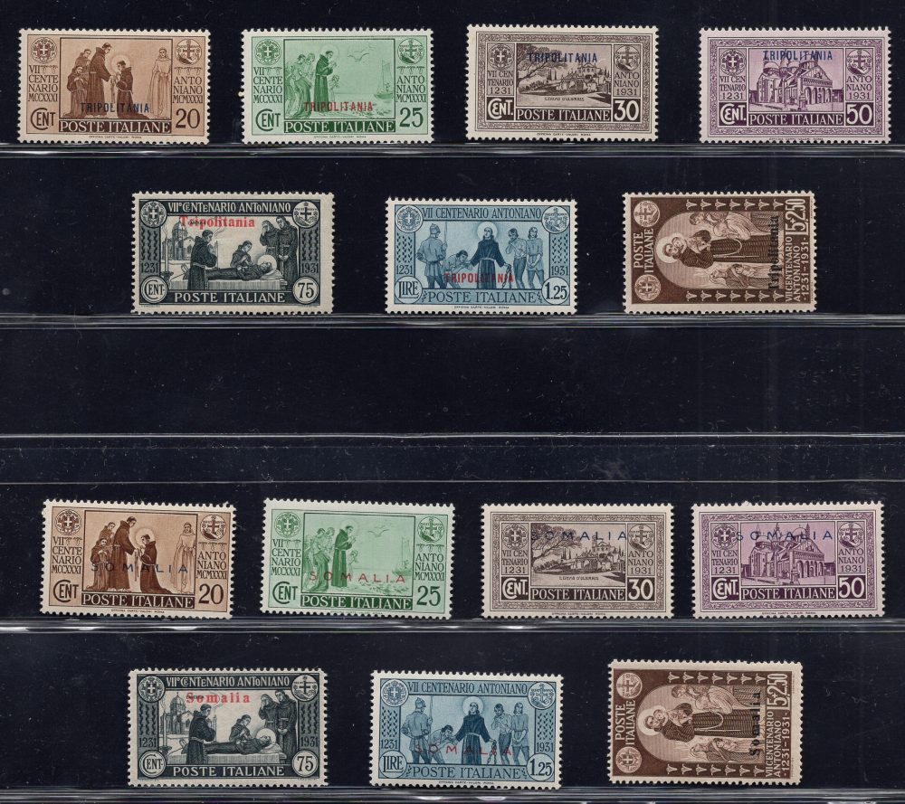 Giri Coloniali - Sant'Antonio le quattro serie complete - MNH