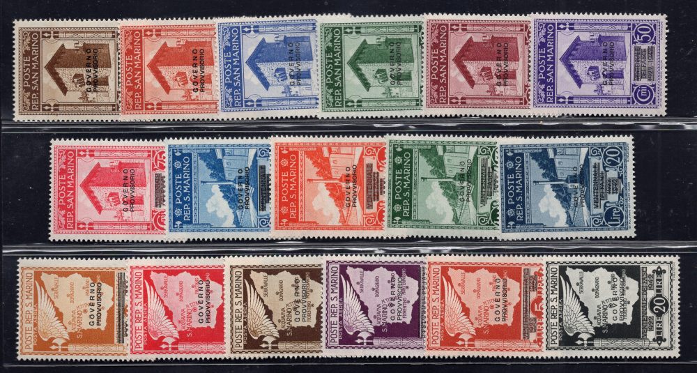 1943 Governo Provvisorio n. 266/276 + Posta Aerea - MNH