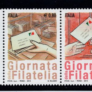 Giornata della Filatelia azzurro anziché lilla - MNH