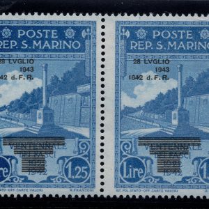 Caduta del Fascismo Lire 1,25 n. 260 stampa chiara -  MNH