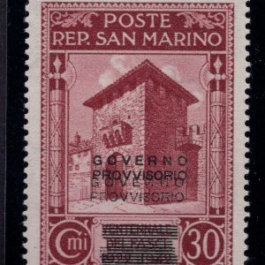Governo Provvisorio Cent. 30 n. 270ab doppia soprastampa -  MNH