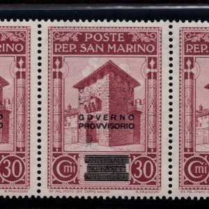 Governo Provvisorio Cent. 30 n. 270aa doppia soprastampa -  MNH
