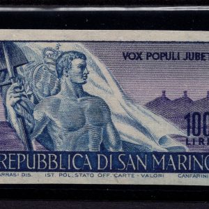 Lavoratori Lire 100 n. 340a non dentellato -  MNH
