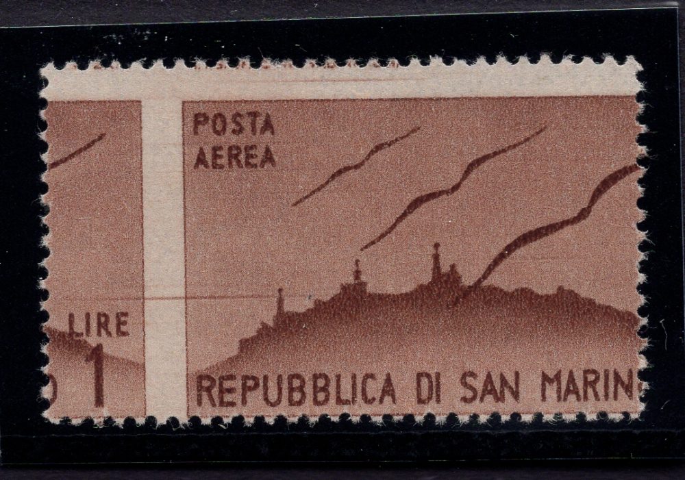 1946 Vedute P.A. Lire 1 n. 52dc a sinistra - MNH