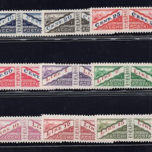 San Marino - Pacchi Postali n. 1/15 non dentellata al centro  MNH