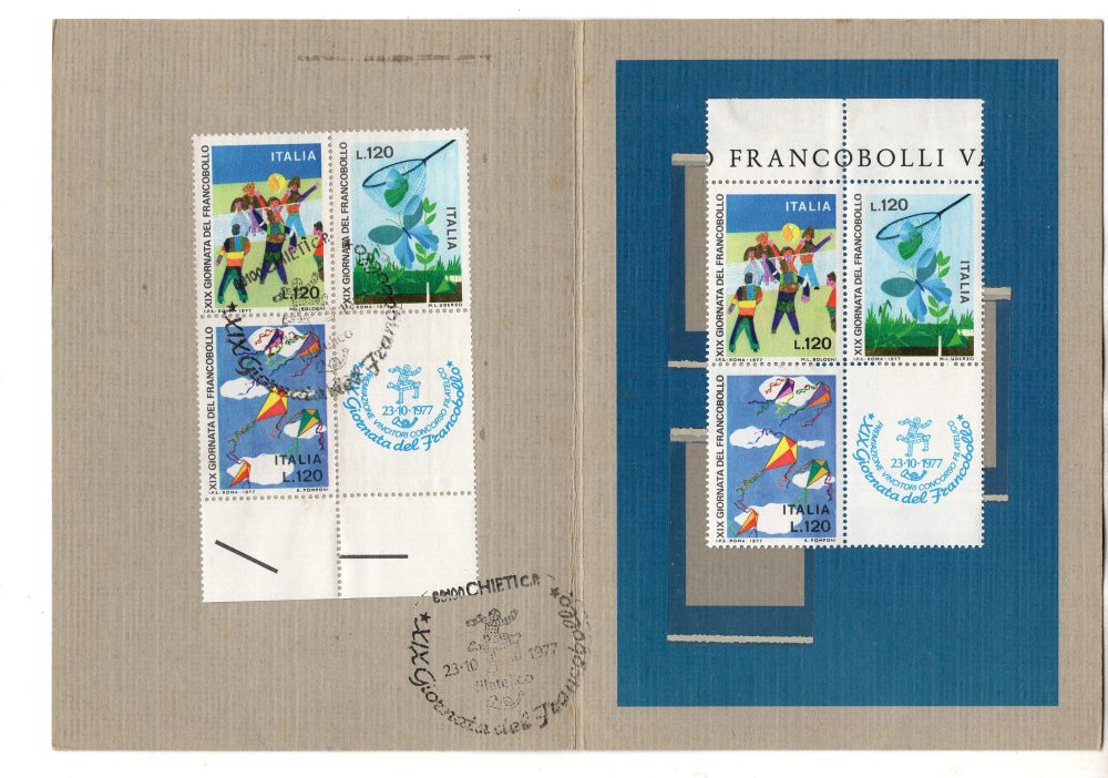 Folder Precursore XIX Giornata del francobollo 1977 P10A